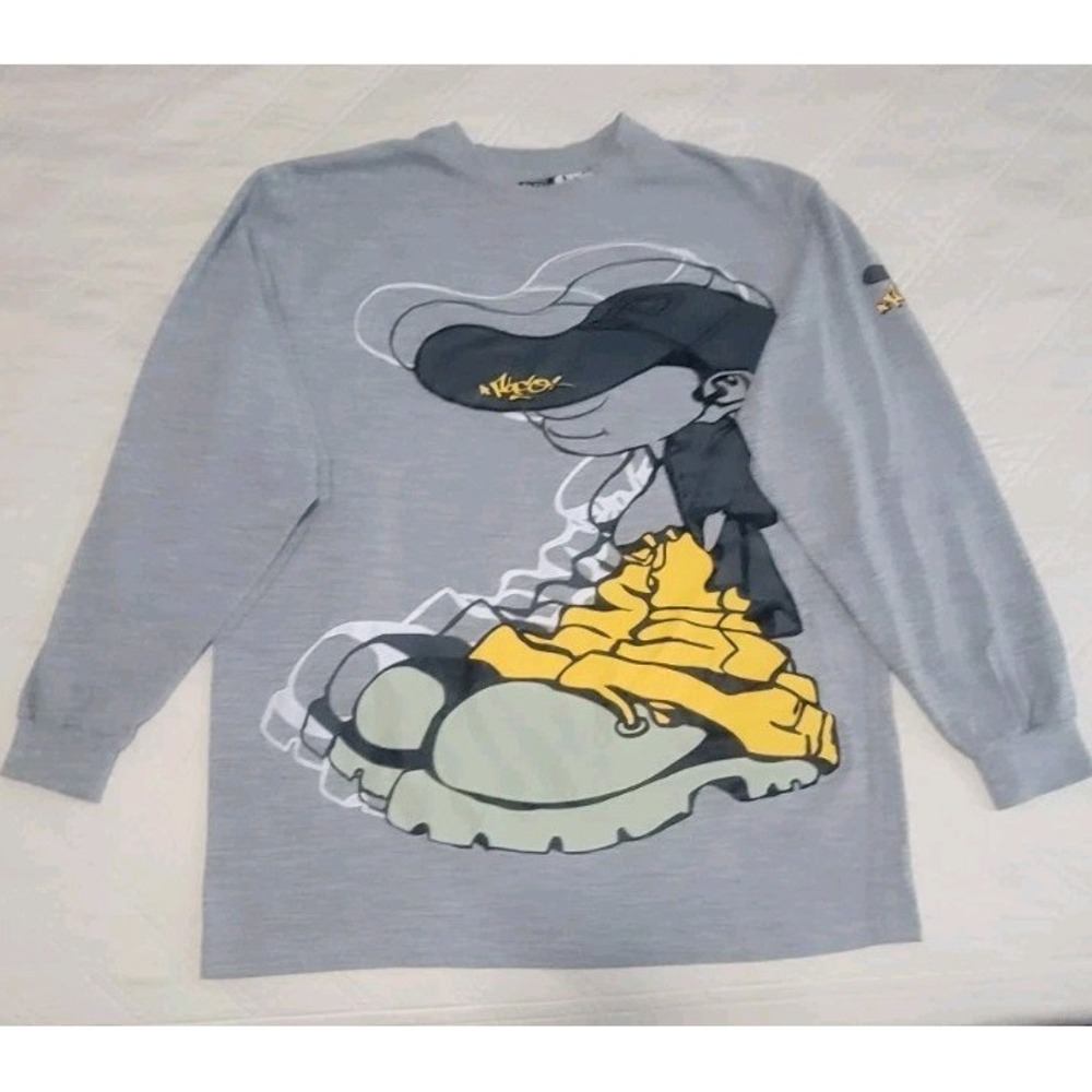 Vintage Paco Sport Logo Graphic Sweatshirt 90s Y2K Hip Hop Streetwear Large